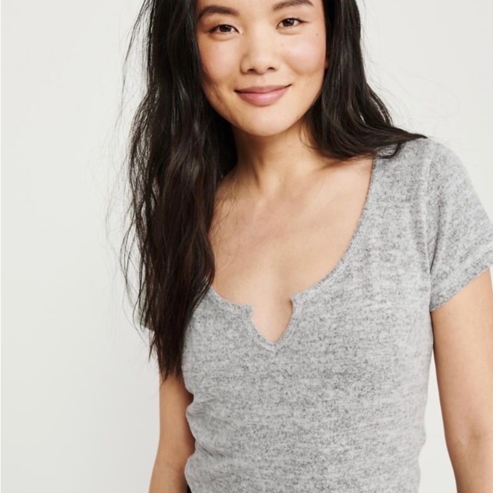 DONATED: Abercrombie Crop Knit Tee, XS